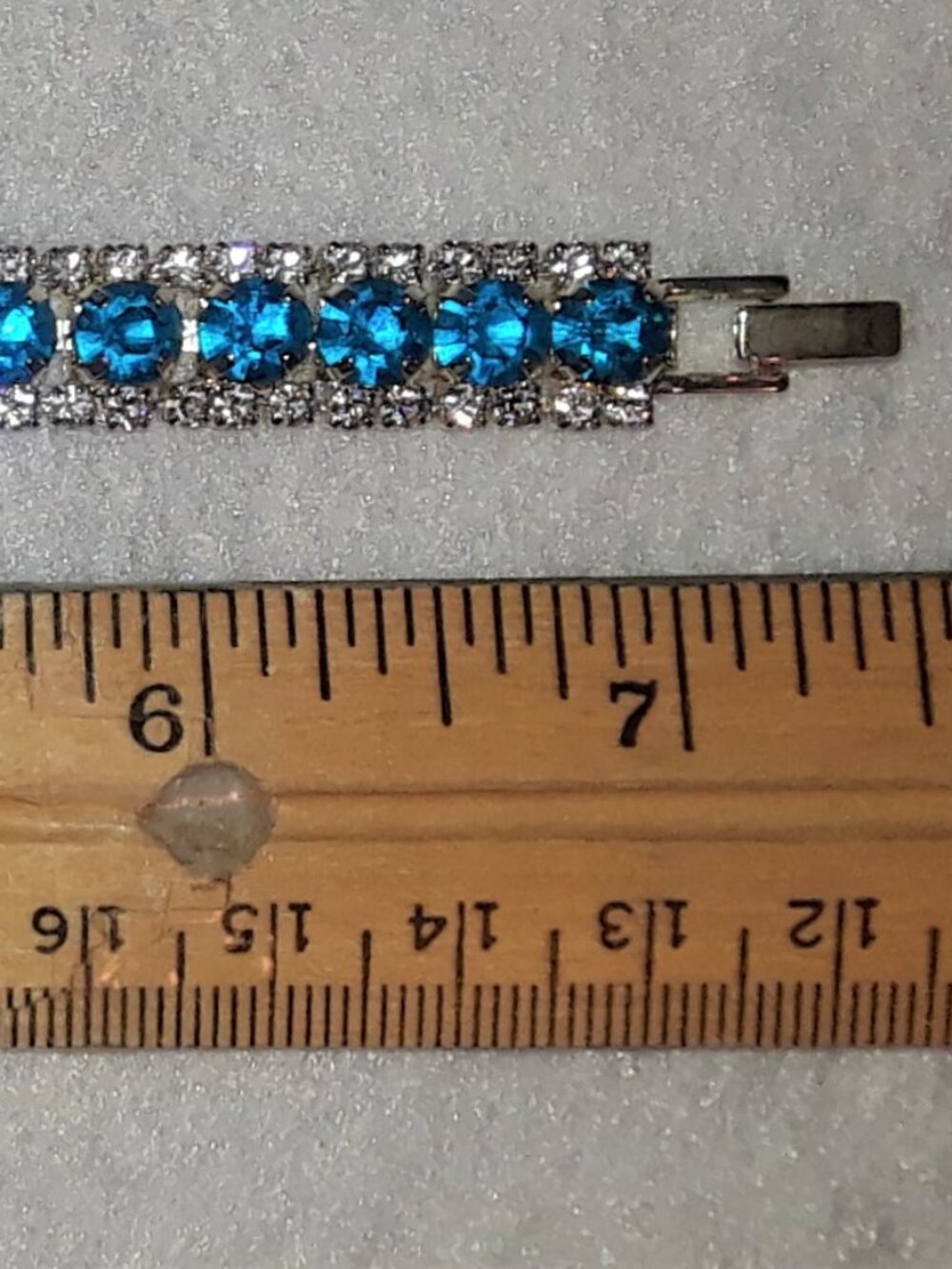 Brand New Luxury London Blue & White CZ Tennis Bracelet - Picture 11 of 12